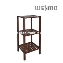 Estante de baño de madera de goma (WRW0503B)